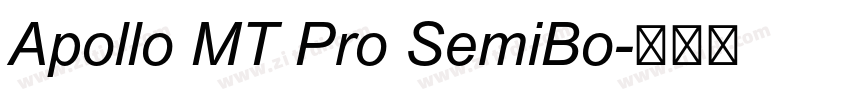 Apollo MT Pro SemiBo字体转换